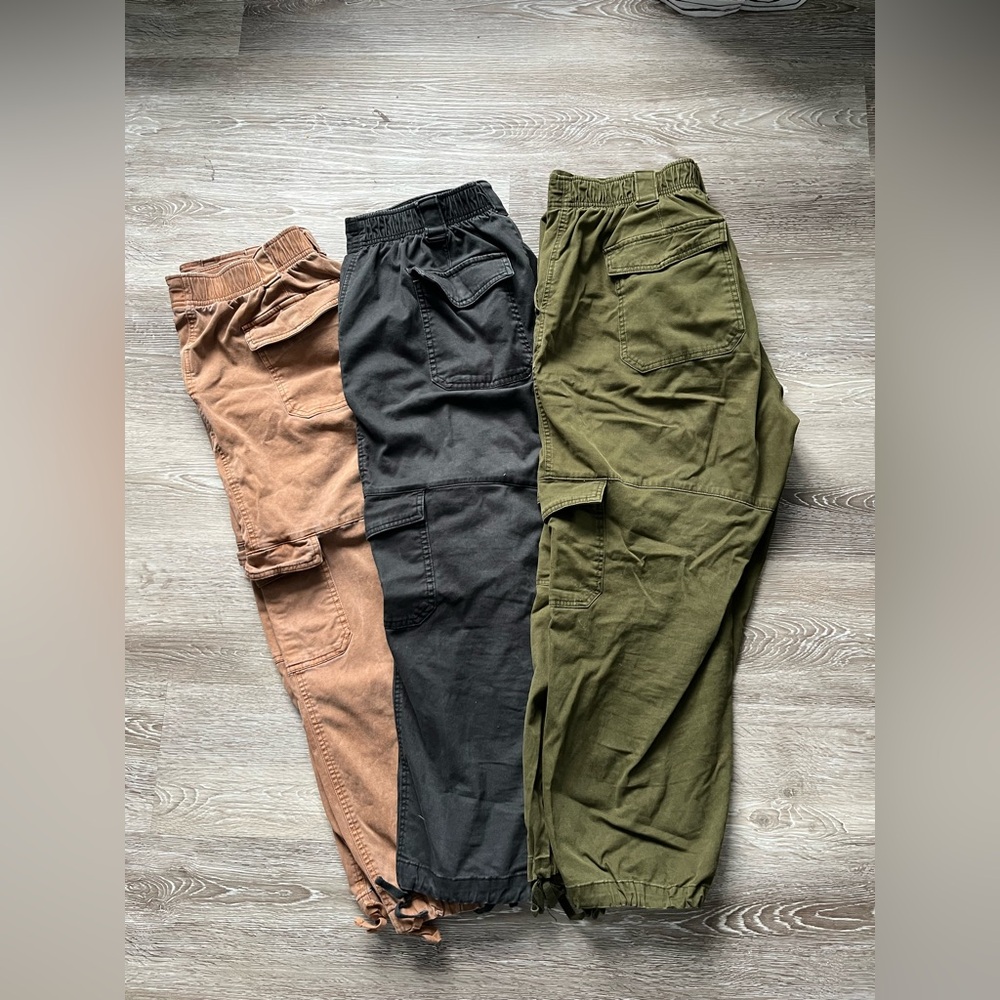 Old Navy Utility Cargo Jogger Pants Bundle | 3 Pairs | Size Large
